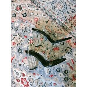 Cape Robbin Clear Black Heels